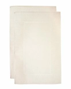 Alexis Antimicrobial Oxford Bath Mat, Pack Of 2 Home Bath Mats & Curtains