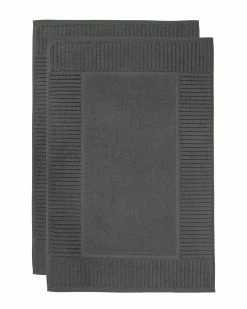 Alexis Antimicrobial Oxford Bath Mat, Pack Of 2 Home Bath Mats & Curtains