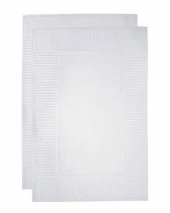 Alexis Antimicrobial Oxford Bath Mat, Pack Of 2 Home Bath Mats & Curtains