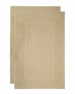 Alexis Antimicrobial Oxford Bath Mat, Pack Of 2 Home Bath Mats & Curtains