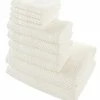 Alexis Antimicrobial Honeycomb 10pc Towel Set Home Bath Towels