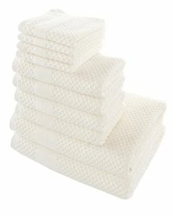 Alexis Antimicrobial Honeycomb 10pc Towel Set Home Bath Towels