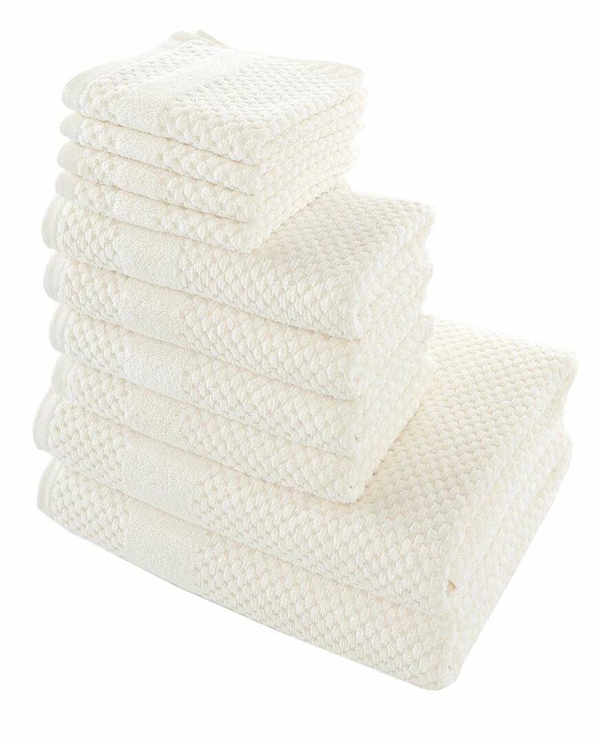 Alexis Antimicrobial Honeycomb 10pc Towel Set Home Bath Towels