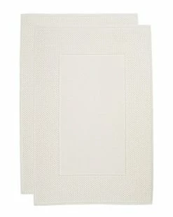 Alexis Antimicrobial Honeycomb Bath Mat Pack Of 2 Home Bath Mats & Curtains