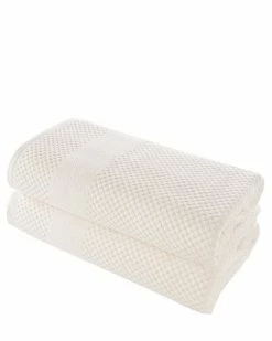 Alexis Antimicrobial Honeycomb Bath Sheet Pack Of 2 Home Bath Towels