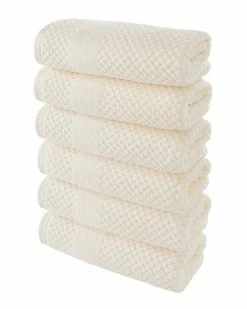 Alexis Antimicrobial Honeycomb Hand Towel Pack Of 6 Home Bath Towels