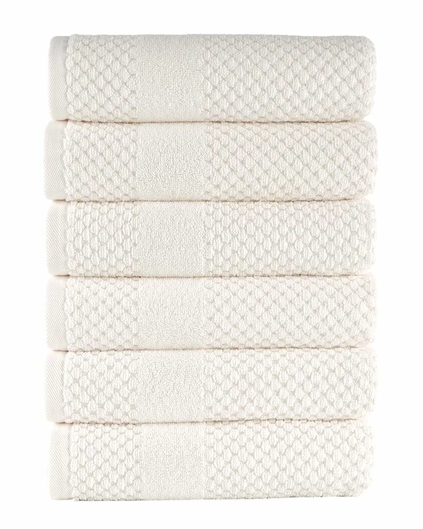 Alexis Antimicrobial Honeycomb Hand Towel Pack Of 6 Home Bath Towels 2 Alexis Antimicrobial Honeycomb Hand Towel Pack Of 6 Home Bath Towels - Image 2