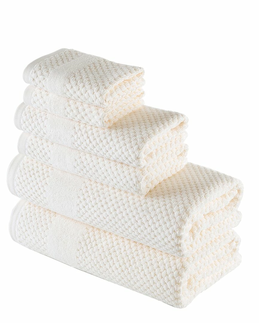 Alexis Antimicrobial Honeycomb 6pc Towel Set Home Bath Towels 1 Alexis Antimicrobial Honeycomb 6pc Towel Set Home Bath Towels