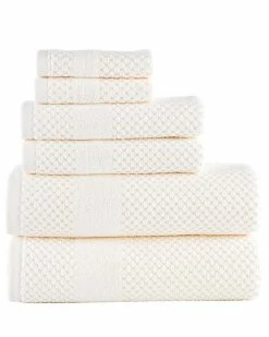 Alternative view of Alexis Antimicrobial Honeycomb 6pc Towel Set Home Bath Towels