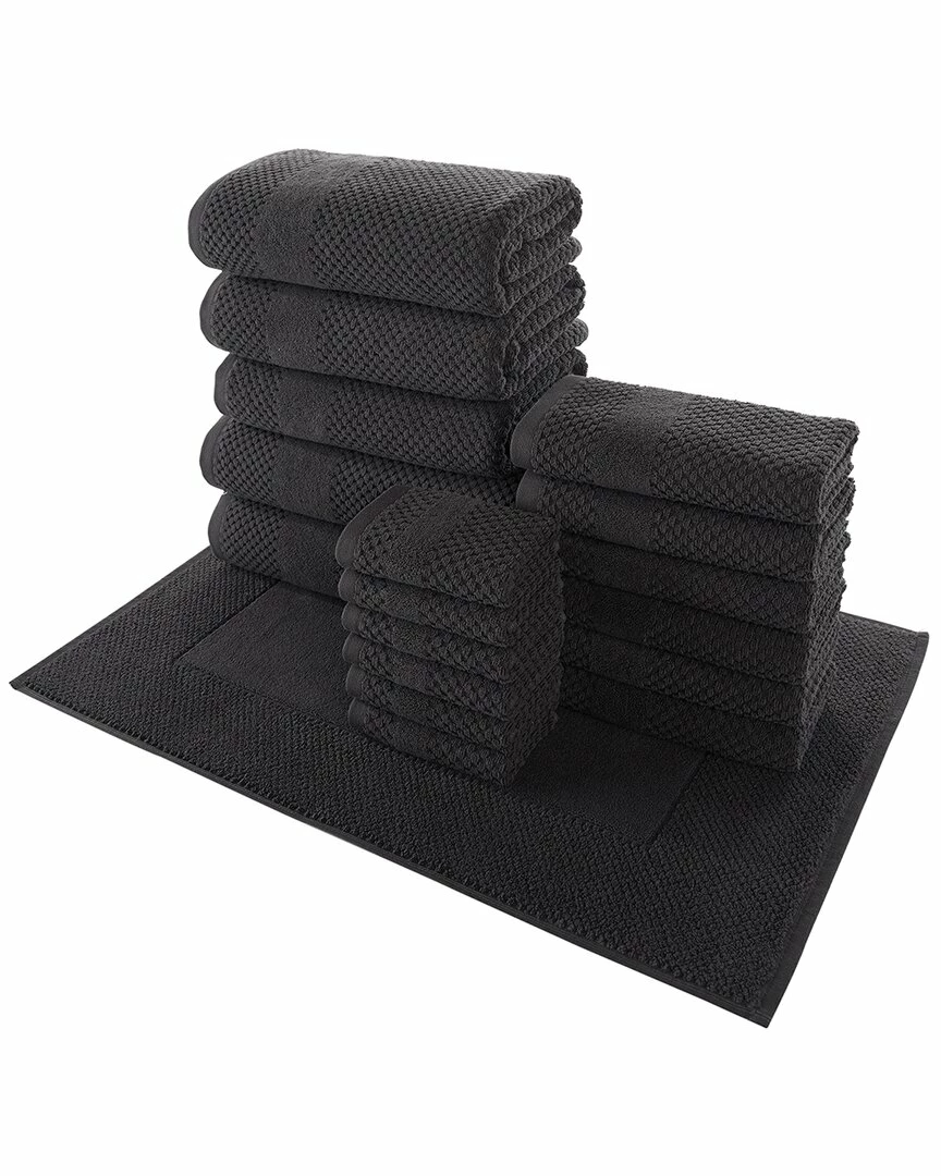 Alexis Antimicrobial Honeycomb 18pc Towel Set Home Bath Towels 1 Alexis Antimicrobial Honeycomb 18pc Towel Set Home Bath Towels