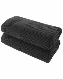 Alexis Antimicrobial Honeycomb Bath Sheet Pack Of 2 Home Bath Towels