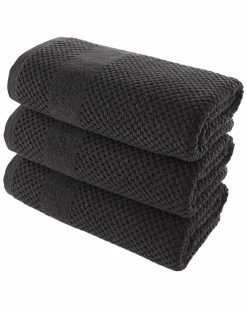 Alexis Antimicrobial Honeycomb Bath Towel Pack Of 3 Home Bath Towels