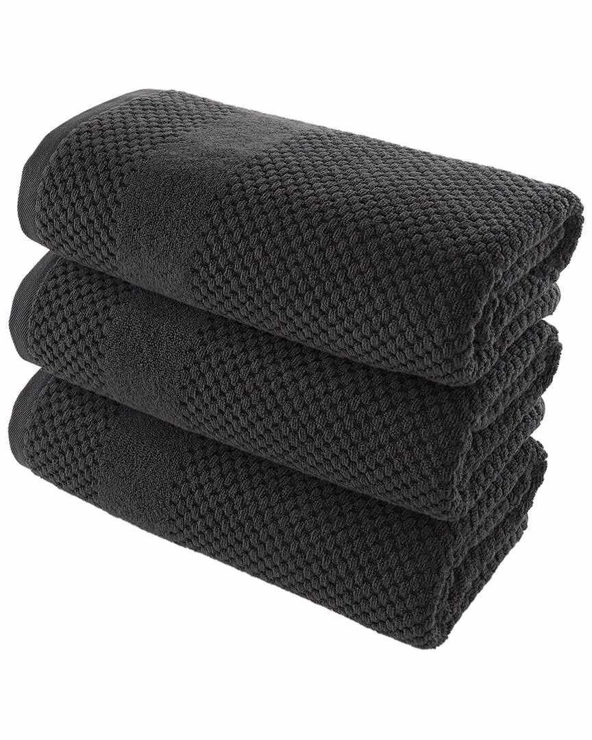Alexis Antimicrobial Honeycomb Bath Towel Pack Of 3 Home Bath Towels