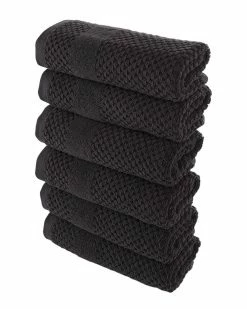 Alexis Antimicrobial Honeycomb Hand Towel Pack Of 6 Home Bath Towels
