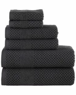 Alternative view of Alexis Antimicrobial Honeycomb 6pc Towel Set Home Bath Towels