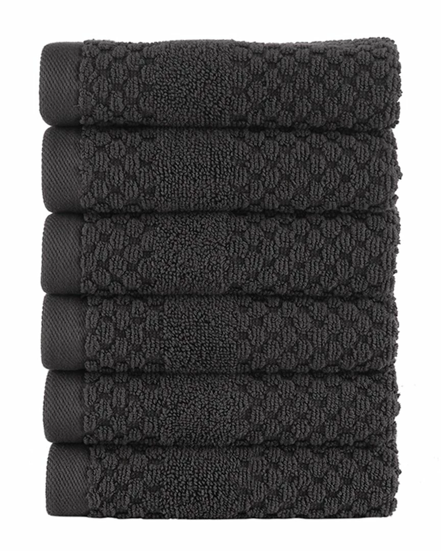 Alexis Antimicrobial Honeycomb Washcloth Pack Of 6 Home Bath Towels 2 Alexis Antimicrobial Honeycomb Washcloth Pack Of 6 Home Bath Towels - Image 2