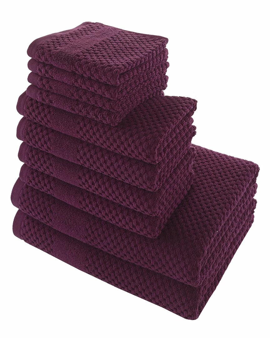 Alexis Antimicrobial Honeycomb 10pc Towel Set Home Bath Towels