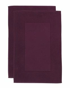 Alexis Antimicrobial Honeycomb Bath Mat Pack Of 2 Home Bath Mats & Curtains
