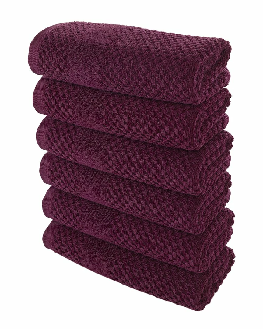 Alexis Antimicrobial Honeycomb Hand Towel Pack Of 6 Home Bath Towels