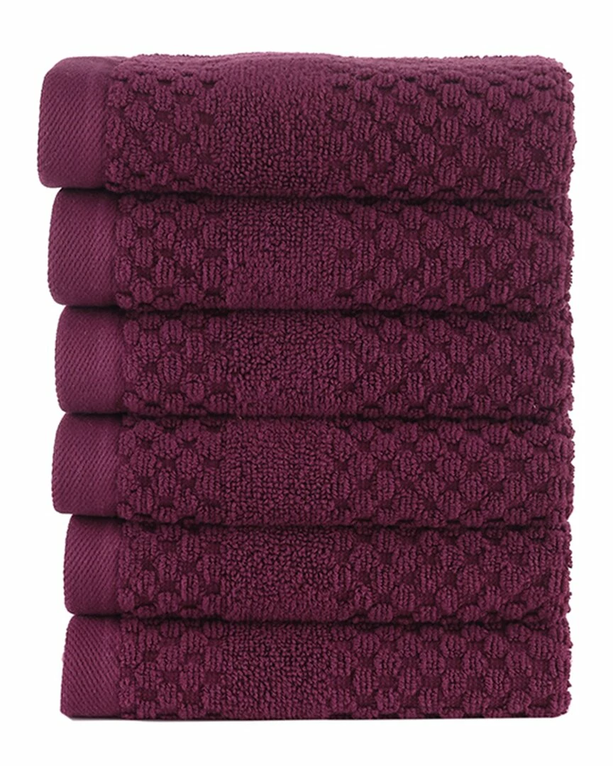 Alexis Antimicrobial Honeycomb Washcloth Pack Of 6 Home Bath Towels 2 Alexis Antimicrobial Honeycomb Washcloth Pack Of 6 Home Bath Towels - Image 2