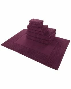 Alexis Antimicrobial Honeycomb 7pc Towel Set Home Bath Towels
