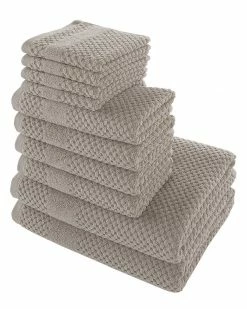 Alexis Antimicrobial Honeycomb 10pc Towel Set Home Bath Towels