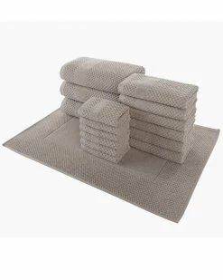 Alexis Antimicrobial Honeycomb 16pc Towel Set Home Bath Towels
