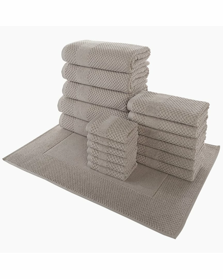 Alexis Antimicrobial Honeycomb 18pc Towel Set Home Bath Towels 1 Alexis Antimicrobial Honeycomb 18pc Towel Set Home Bath Towels