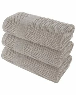 Alexis Antimicrobial Honeycomb Bath Towel Pack Of 3 Home Bath Towels