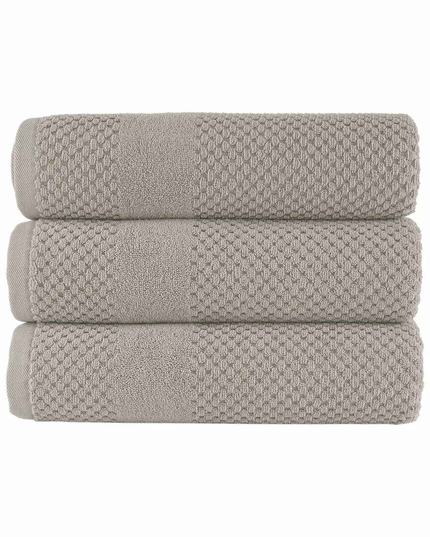 Alexis Antimicrobial Honeycomb Bath Towel Pack Of 3 Home Bath Towels 2 Alexis Antimicrobial Honeycomb Bath Towel Pack Of 3 Home Bath Towels - Image 2
