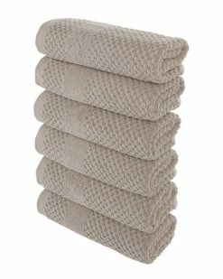 Alexis Antimicrobial Honeycomb Hand Towel Pack Of 6 Home Bath Towels