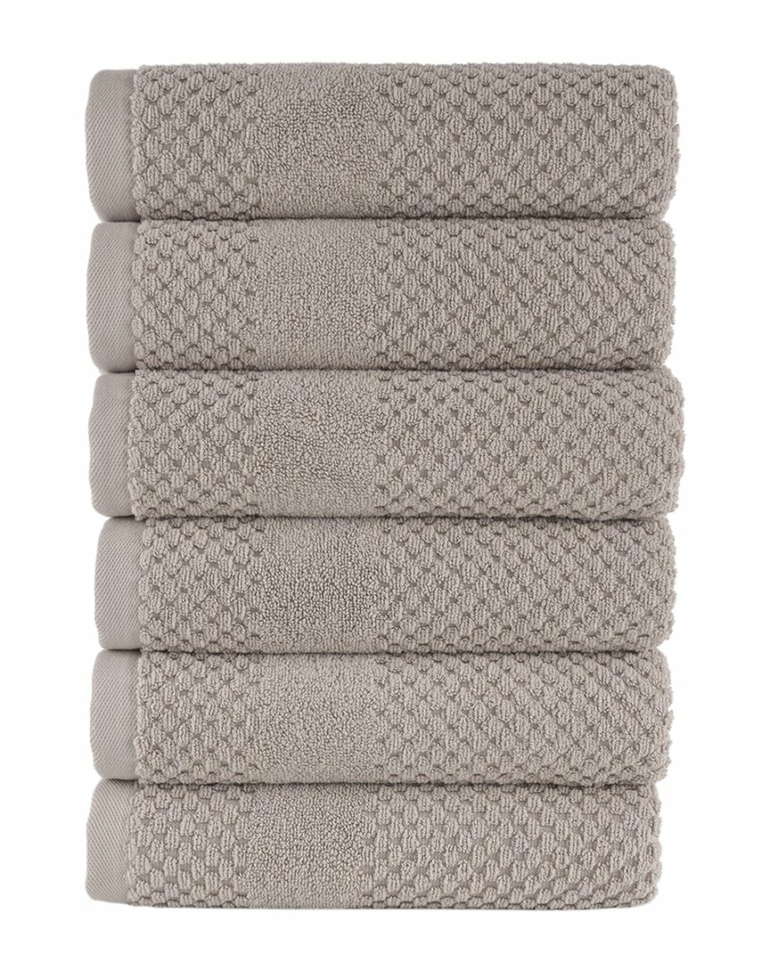 Alexis Antimicrobial Honeycomb Hand Towel Pack Of 6 Home Bath Towels 2 Alexis Antimicrobial Honeycomb Hand Towel Pack Of 6 Home Bath Towels - Image 2