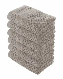 Alexis Antimicrobial Honeycomb Washcloth Pack Of 6 Home Bath Towels