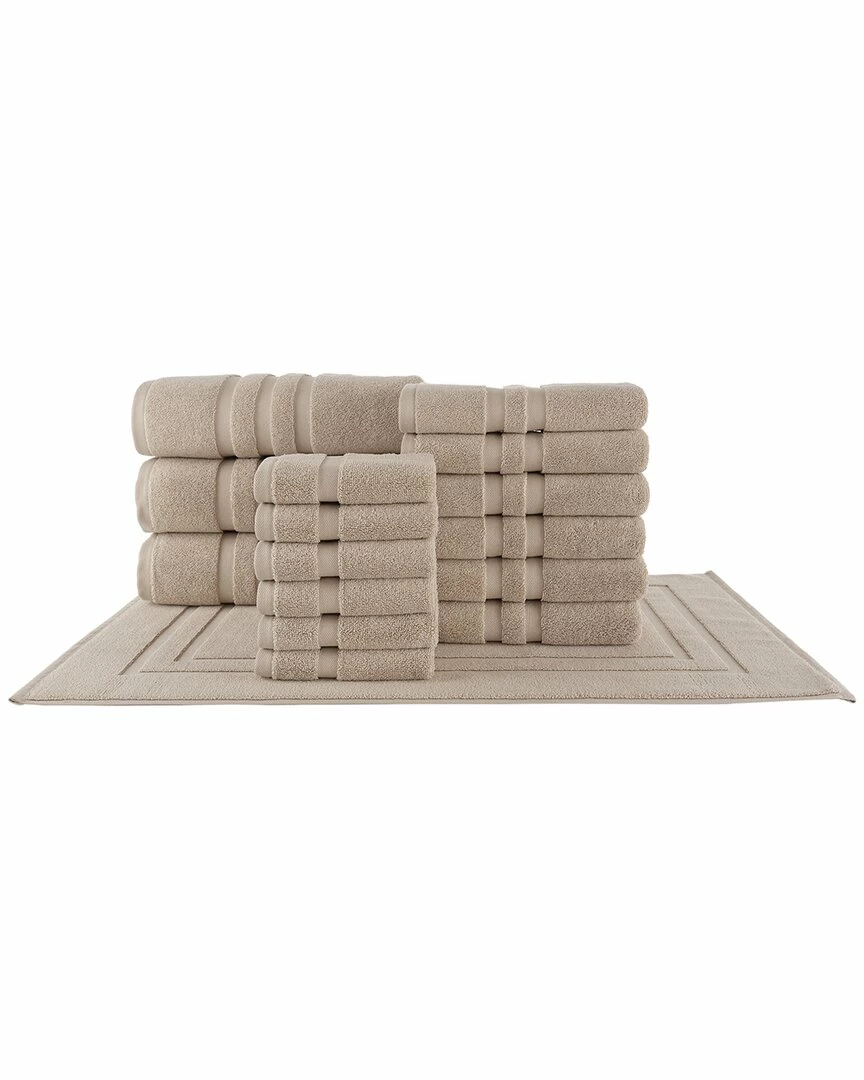 Alexis Antimicrobial Irvington 16pc Towel Set Home Bath Towels 2 Alexis Antimicrobial Irvington 16pc Towel Set Home Bath Towels - Image 2