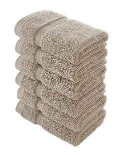 Alexis Antimicrobial Irvington Washcloth Pack Of 6 Home Bath Towels