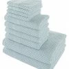 Alexis Antimicrobial Honeycomb 10pc Towel Set Home Bath Towels