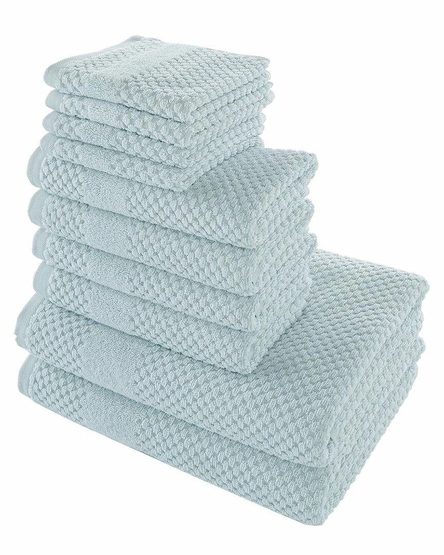 Alexis Antimicrobial Honeycomb 10pc Towel Set Home Bath Towels