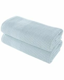 Alexis Antimicrobial Honeycomb Bath Sheet Pack Of 2 Home Bath Towels