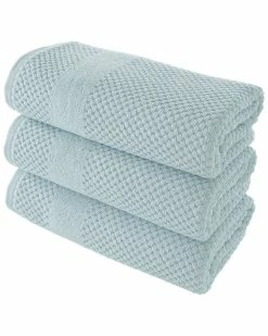 Alexis Antimicrobial Honeycomb Bath Towel Pack Of 3 Home Bath Towels