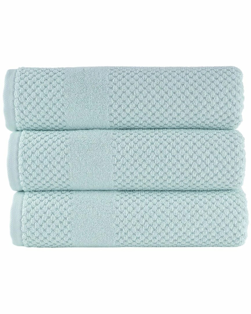 Alexis Antimicrobial Honeycomb Bath Towel Pack Of 3 Home Bath Towels 2 Alexis Antimicrobial Honeycomb Bath Towel Pack Of 3 Home Bath Towels - Image 2