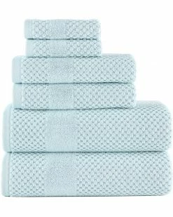 Alternative view of Alexis Antimicrobial Honeycomb 6pc Towel Set Home Bath Towels