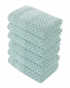 Alexis Antimicrobial Honeycomb Washcloth Pack Of 6 Home Bath Towels