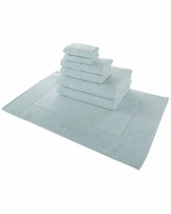 Alexis Antimicrobial Honeycomb 7pc Towel Set Home Bath Towels