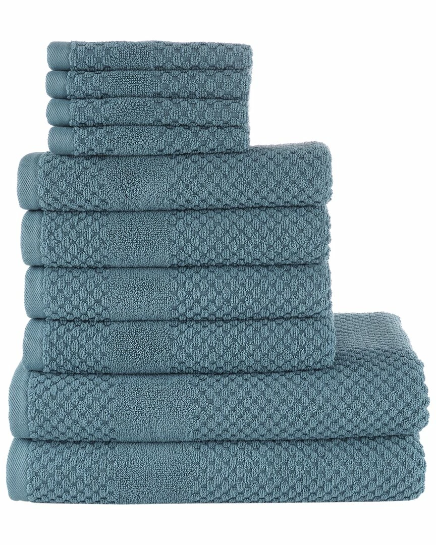 Alexis Antimicrobial Honeycomb 10pc Towel Set Home Bath Towels - Image 2