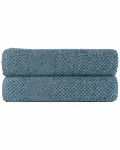 Alternative view of Alexis Antimicrobial Honeycomb Bath Sheet Pack Of 2 Home Bath Towels