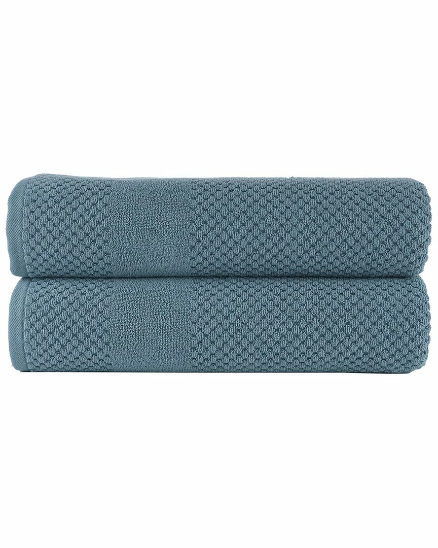 Alexis Antimicrobial Honeycomb Bath Sheet Pack Of 2 Home Bath Towels 2 Alexis Antimicrobial Honeycomb Bath Sheet Pack Of 2 Home Bath Towels - Image 2