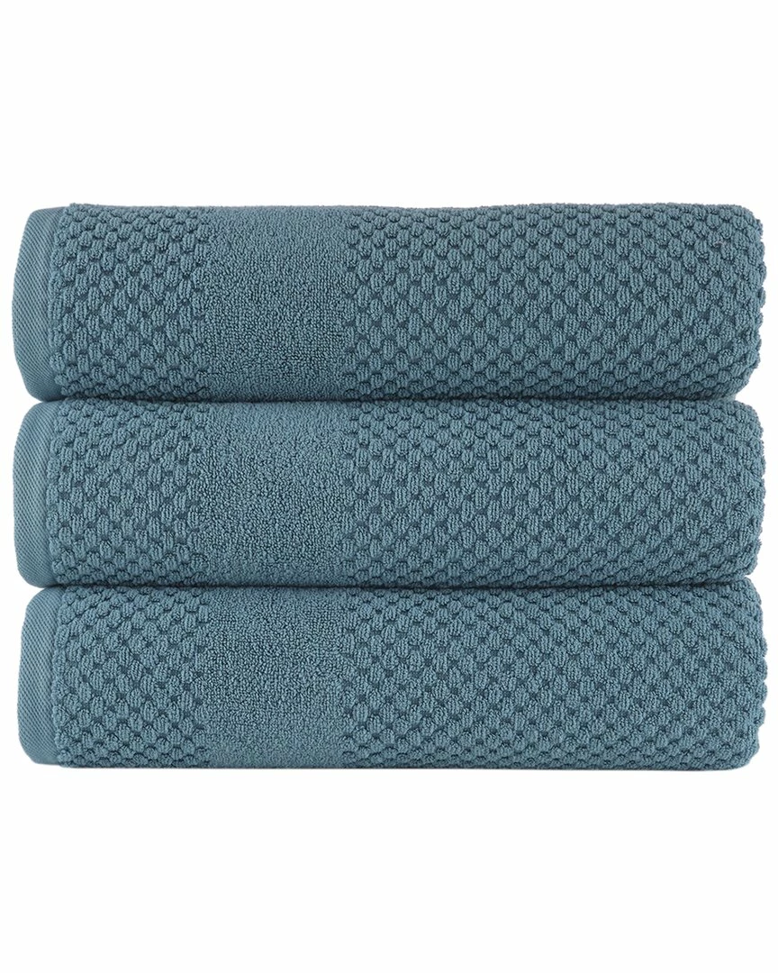 Alexis Antimicrobial Honeycomb Bath Towel Pack Of 3 Home Bath Towels 2 Alexis Antimicrobial Honeycomb Bath Towel Pack Of 3 Home Bath Towels - Image 2
