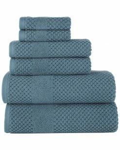 Alternative view of Alexis Antimicrobial Honeycomb 6pc Towel Set Home Bath Towels