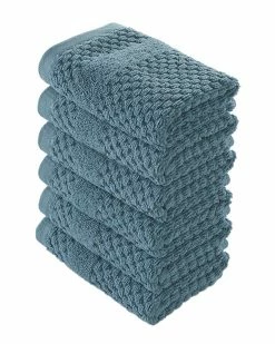 Alexis Antimicrobial Honeycomb Washcloth Pack Of 6 Home Bath Towels