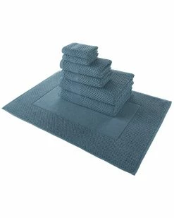 Alexis Antimicrobial Honeycomb 7pc Towel Set Home Bath Towels